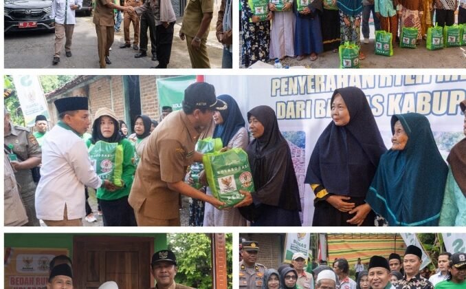 Wakili bupati Dr. Dwi Rianto Jatmiko renovasi Rumah Tidak Layak Huni (RTLH ) di kecamatan Geneng