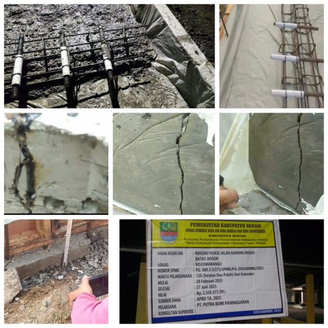 
					Belum Selesai Dikerjakan Langsung Retak, Anggaran Rp 2,359,377,781,Miliyar Di Duga Menjadi Santapan PT Putra Bumi Paninggaran
