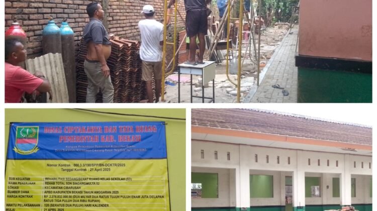CV. Inti Bumi Diduga Abaikan Keselamatan Dan Keamanan Pekerja Dalam Proyek Fantastik Rehab SDN 02 Sidang Mulya