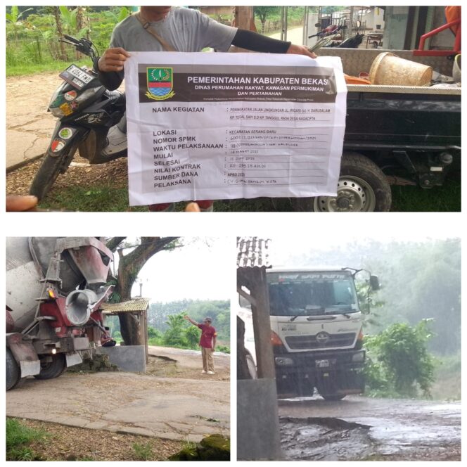 
					Di Duga Mandor CV Guna Bangun Kota Suap Oknum Kadus Dua Juta (Rp 2.000.000.) Terkait Pengerjaan Pengecoran Jalan Tanggul Rasa Kampung Tegal Sapi Desa Naga Cipta