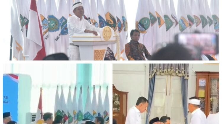 Bupati Bekasi Ade Kuswara Kunang Hadiri Rapat Koordinasi Penguatan Sinergi Pemberantasan Korupsi Se Jawa Barat Di Gedung Pakuan Bandung