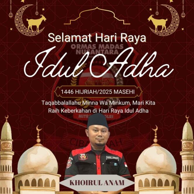 
					Ketua Madas DPK Cibarusah Ucapkan Selamat Idul Adha 1446 H / 2025 M
