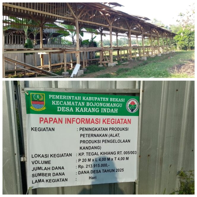 
					Kepala Desa karang Indah Diduga Mark Up Anggaran Peningkatan Produksi Peternakan Realisasi Dana Desa Tahun  2025