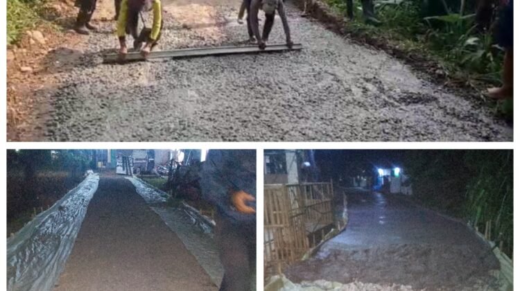 Jalan Lingkungan Di Kampung Rambai Desa Ridogalih Tidak Sesuai Spesifikasi
