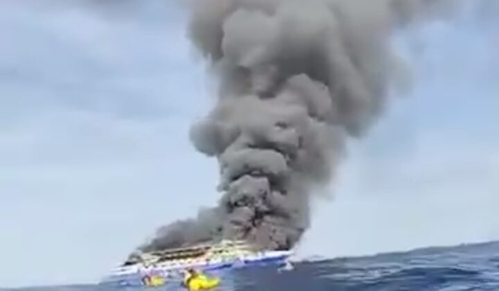 Kapal Penumpang Terbakar di Laut Talaud-Manado, Evakuasi Masih Berlangsung