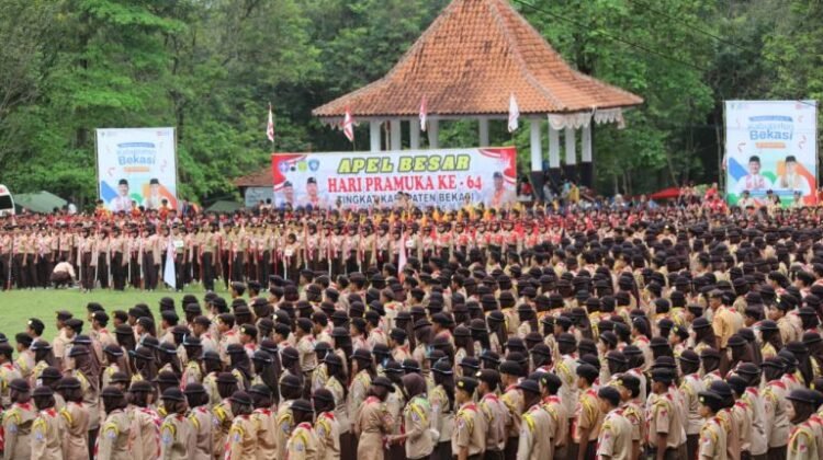 Pemkab Bekasi Gelar Apel Besar Hari Pramuka ke-64