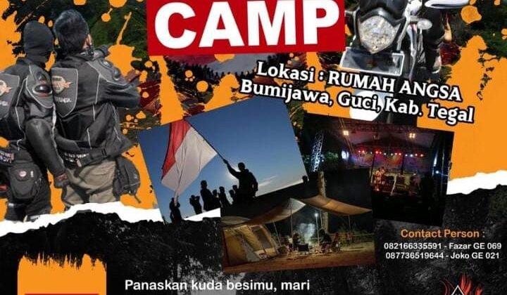 Rayakan Kemerdekaan, YVC-I Regional Jateng dan DIY Gelar Touring Tema Diamond Camp Di Tegal