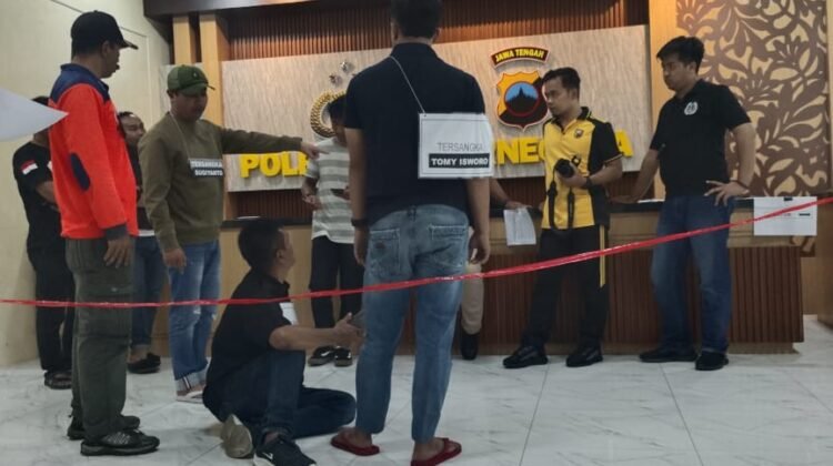 Polres Banjar Negara Gelar Rekonstruksi Kasus Penganiayaan di Ratamba