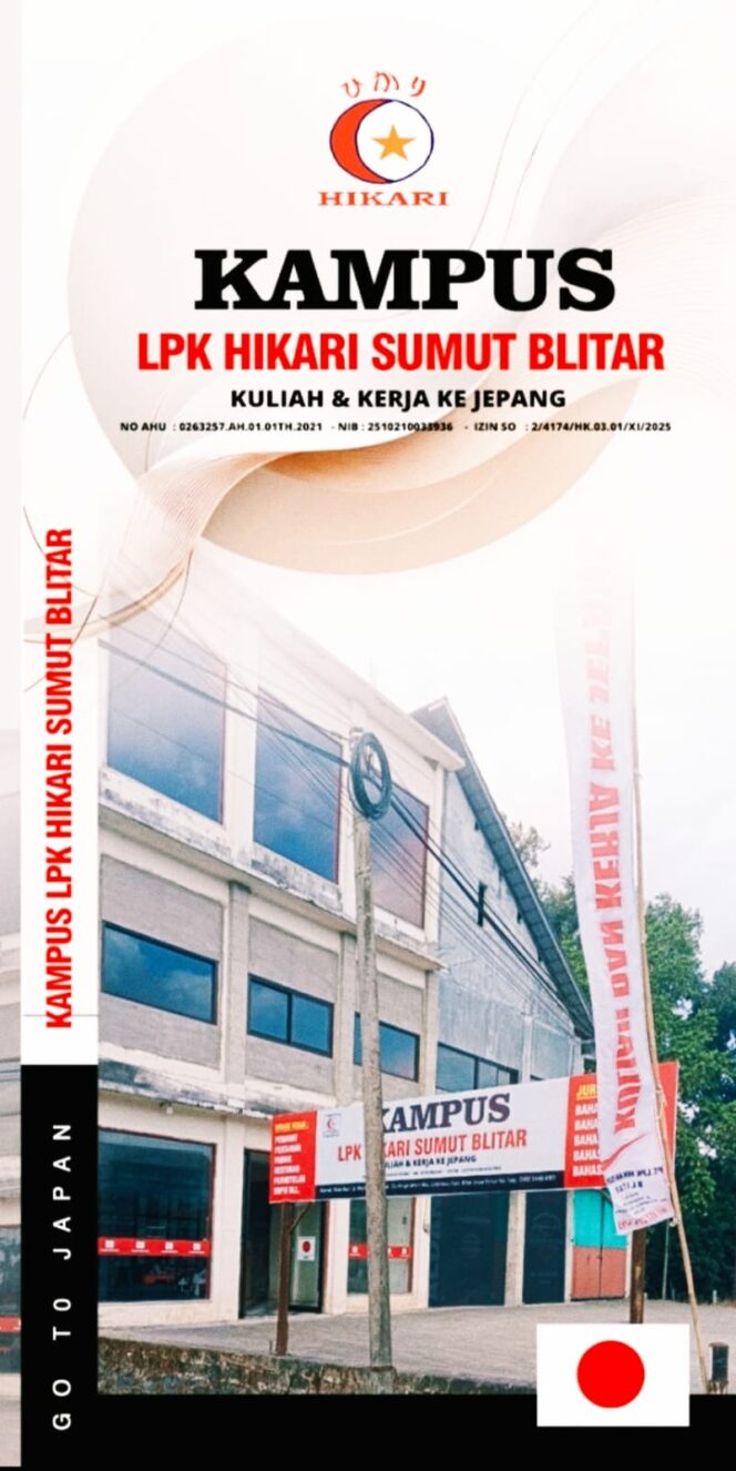 
					Progam Belajar Bahasa Jepang Gratis Buat 7 Desa di Kabupaten Blitar bersama LPK Hikari Cabang Blitar, Daftar Segera!!!!!