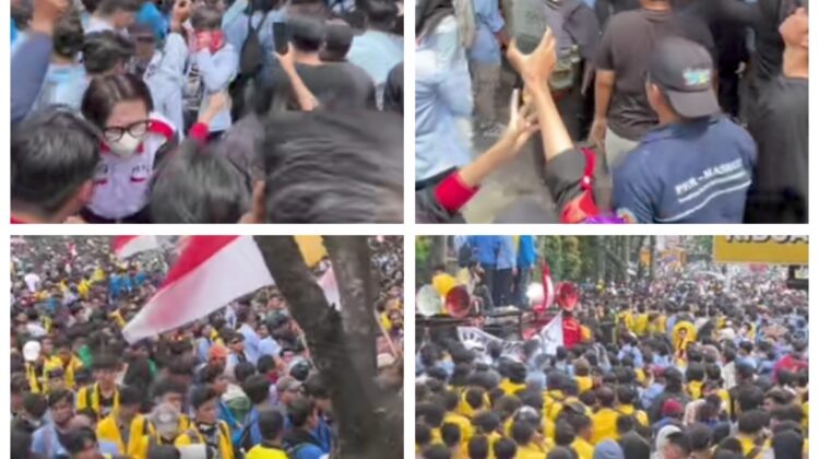 Aksi Unjuk Rasa Di DPRD Sumsel Diterima Ketua DPRD, Berakhir Aman dan Kondusif