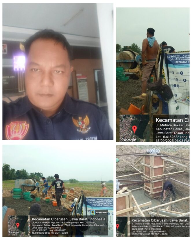 
					Diduga Belum Kantongi Izin (PBG) Lengkap, Tower Bersama Telkomsel Di Kampung Setu Desa Sindang Mulya Tuai Polemik