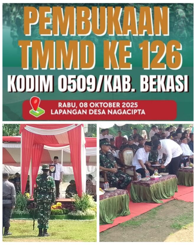 
					TMMD Ke126 TA 2025 Di Selanggarakan Di Desa Naga Cipta Kec Serang Baru Kab Bekasi