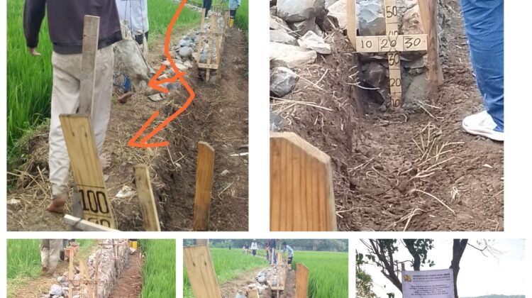 Kegiatan Peningkatan Dan Rehabilitasi Jaringan Irigasi Tersier Di Desa Sirnajati Di Duga Tidak Sesuai Spesifikasi Menjadi Soroton Publik