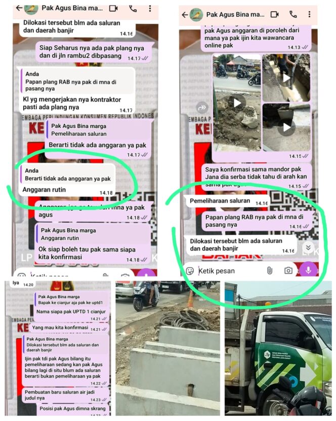 
					Pembuatan Saluran Air Di sisi Jalan Utama Cibarusah Serang Tidak Transparan Menjadi Sorotan Publik Anggaran Milik Siapa ??