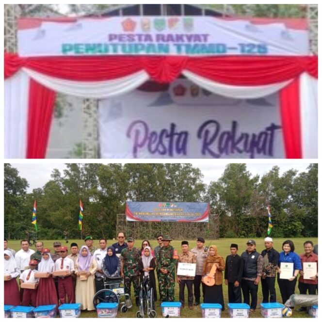 
					TMMD Ke 126 Desa Naga Cipta Berakhir Penutupan Di Lapangan Desa Nagasari Menjadikan Momentum Tak Terlupakan