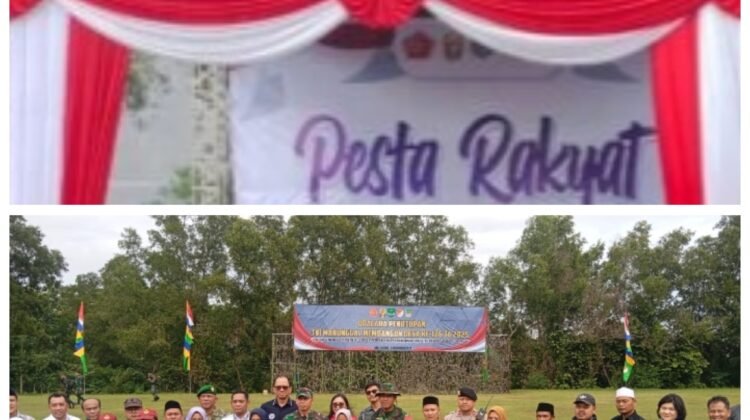 TMMD Ke 126 Desa Naga Cipta Berakhir Penutupan Di Lapangan Desa Nagasari Menjadikan Momentum Tak Terlupakan