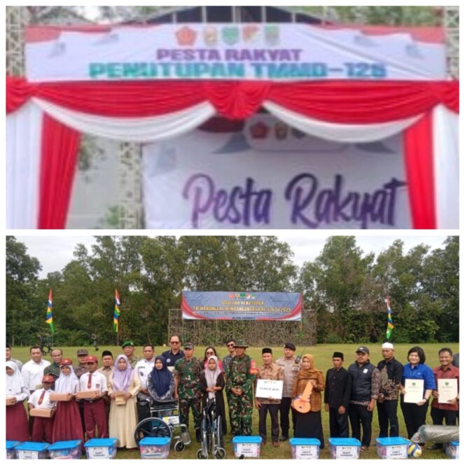 
					TMMD Ke 126 Desa Naga Cipta Berakhir Penutupan Di Lapangan Desa Nagasari Menjadikan Momentum Tak Terlupakan