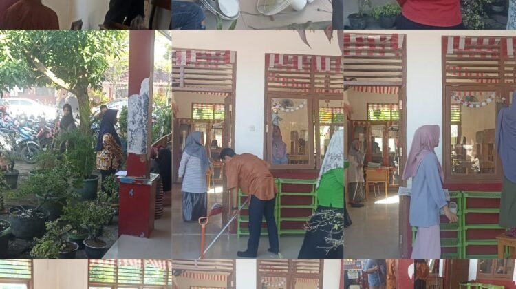 SDN 181 Pekanbaru Gelar Gotong Royong Massal Dan Upacara Peringatan Hari Pahlawan