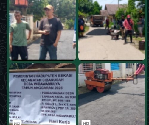 Pengaspalan Jalan di Desa Wibawamulya Mulai Direalisasikan, Akses Warga Kian Nyaman