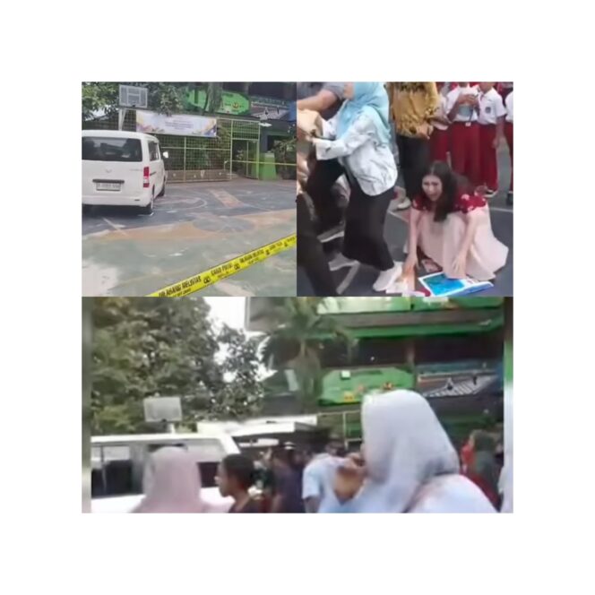 
					Mobil MBG Hilang Kendali Puluhan Siswa Siswi SDN 01 Kalibaru Jakarta Utara Jadi Korban