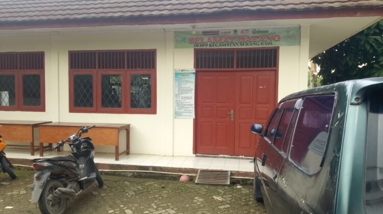 Kantor BPP (Balai Penyuluhan Pertanian) Kecamatan Serang Baru Sunyi Bak Sarang Hantu