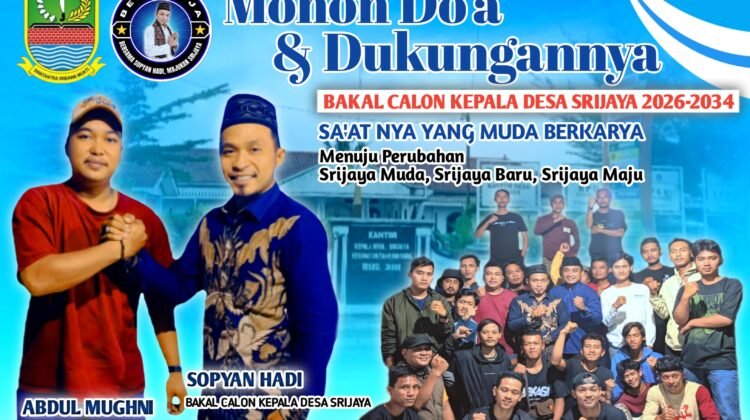 Pemuda Desa Srijaya Siap Menangkan  Sopyan Hadi Menjadi Kades