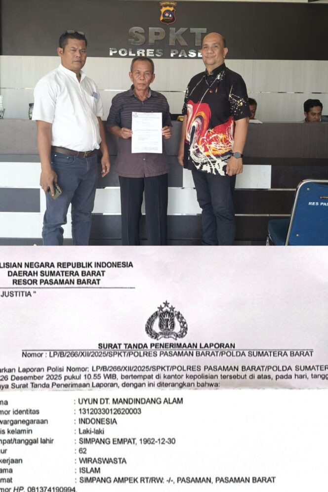 
					Somasi Dibangkang, Firma Hukum KCBI Laporkan Doni Septiawan, S.H. ke Polres Pasaman Barat atas Dugaan Pembajakan KAN