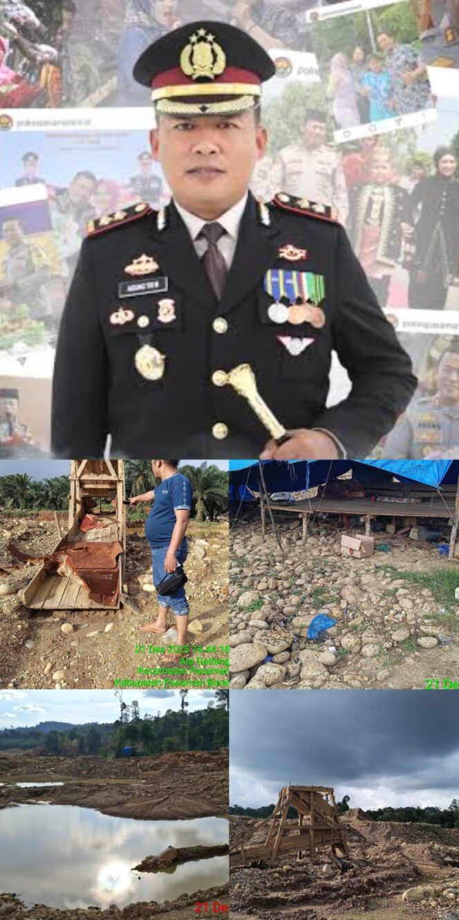 
					Kapolres Pasaman Barat Dalam Tekanan Publik : Di Duga PETI Merajalela, Lembah Penegak kan Hukum Di Persoalkan