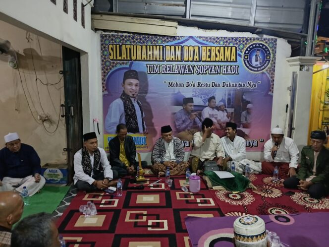 
					Relawan Sopyan Hadi Gelar Silahturahmi Dan Doa Bersama, Saatnya Yang Muda Berkarya
