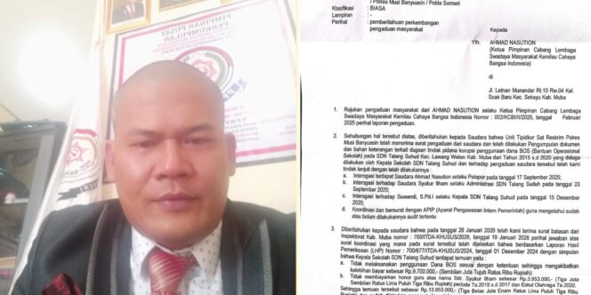 
					Di Duga Hukum Dipreteli di Meja Penyelidikan: SP2HP Polres Muba Dinilai Kosong Fakta, Dana BOS Menguap Tanpa Tersangka