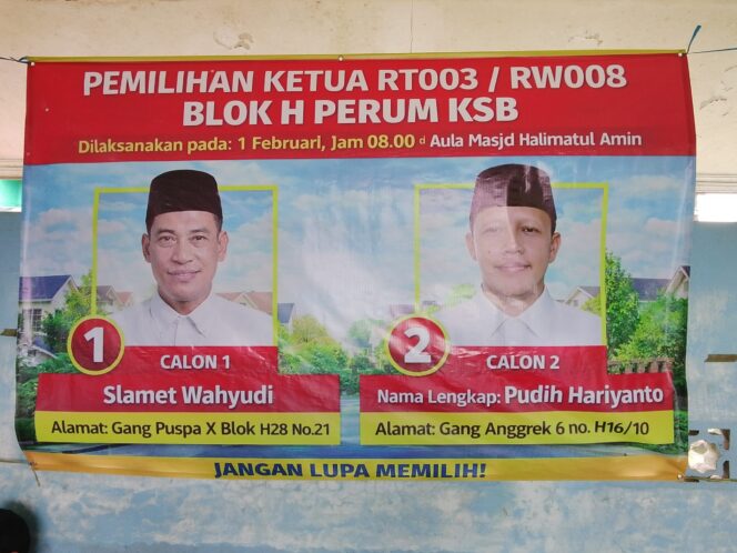 
					Puncak Pemilihan Ketua RT 03 Perum KSB Grande3 Blok H Desa Wibawamulya  warga Dengan Antusias