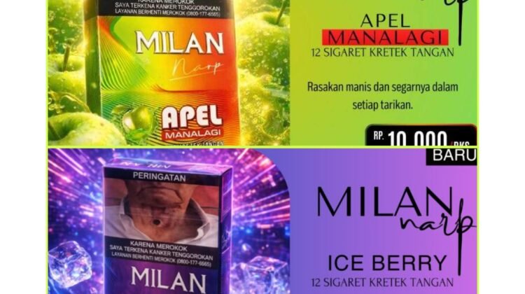 Rokok Milan Narp Tawarkan Sensasi Berbeda Lewat Varian Apel Manalagi, Ice Berry, dan Fine Taste