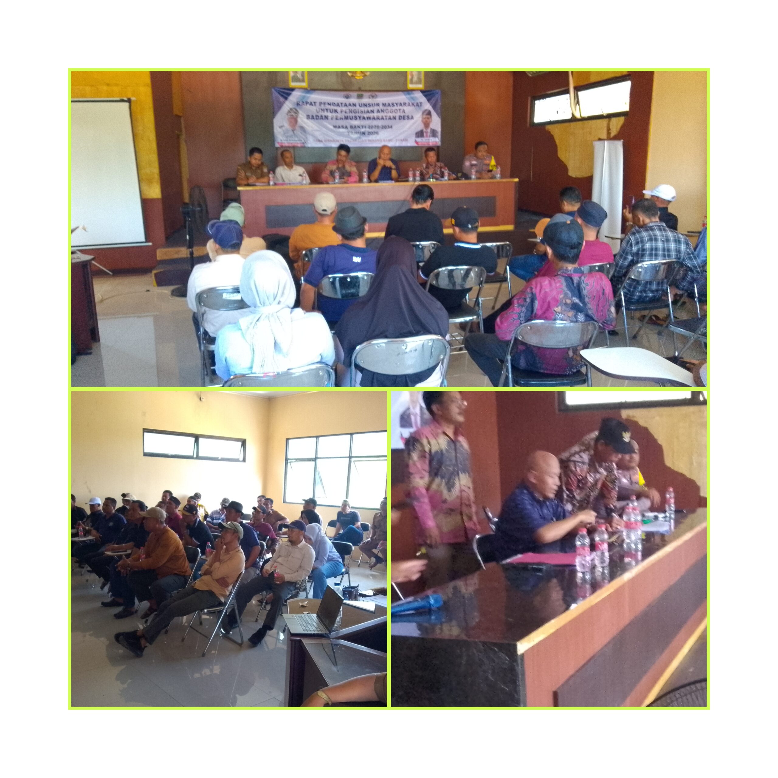 Rapat Pendataan Pengisian Calon Anggota BPD Priode 2026 – 2034 Desa Sirnajaya Kecamatan Serang Baru Resmi Dimulai.