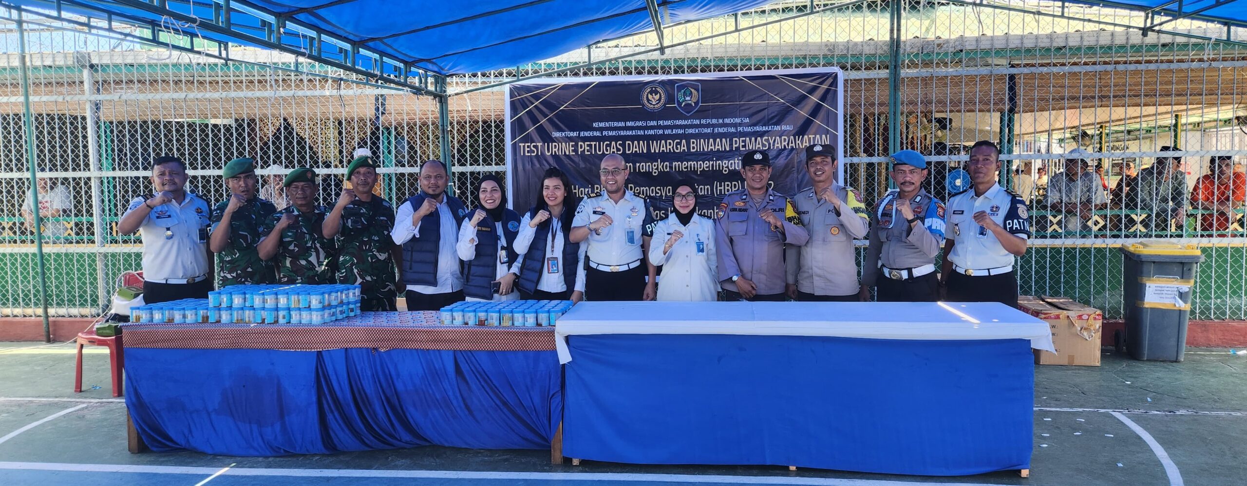 Perkuat Komitmen “Say No to Drugs”, Lapas Pekanbaru Gelar Tes Urine Massal Bersama TNI, Polri, dan BNN