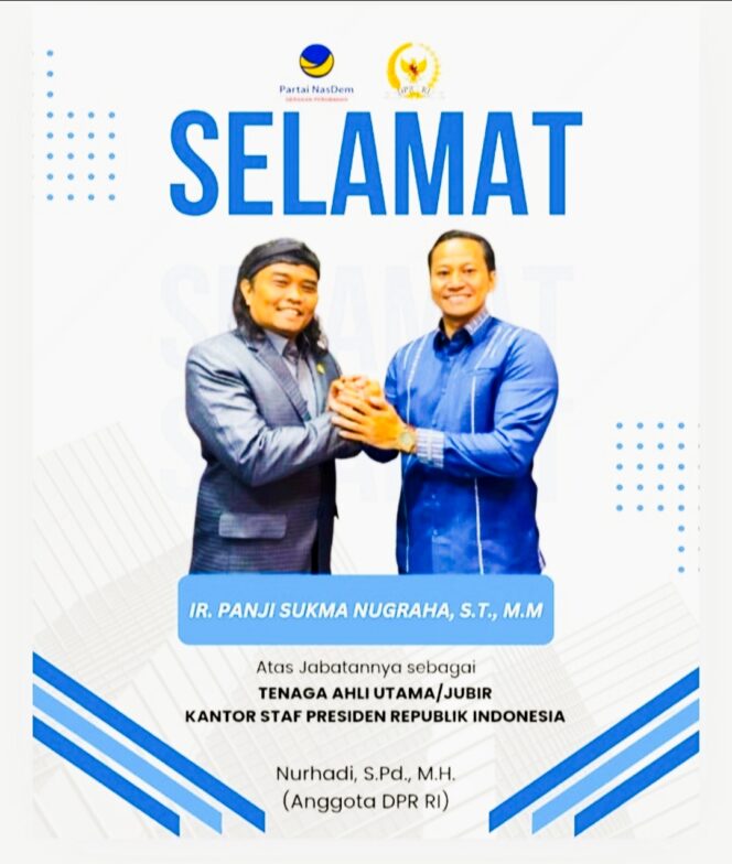 
					SELAMAT !!!  Ir. Panji Sukma Nugraha, ST, MM Resmi Menjabat sebagai Tenaga Ahli Utama & Jubir Kantor Staf Presiden