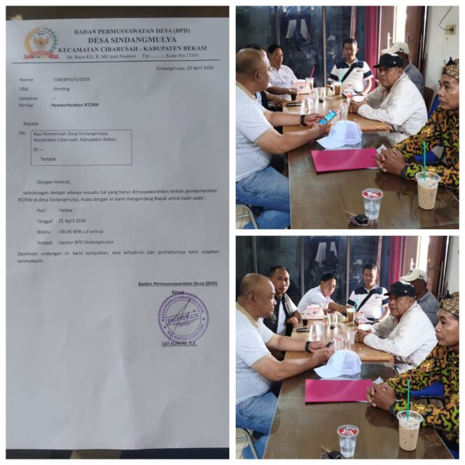 
					Polemik Pemecatan Ketua RT,RW Di Desa Sindang Mulya BPD Sindang Mulya Surati Kasi Pem Atas Dugaan Pelanggaran Prosedur