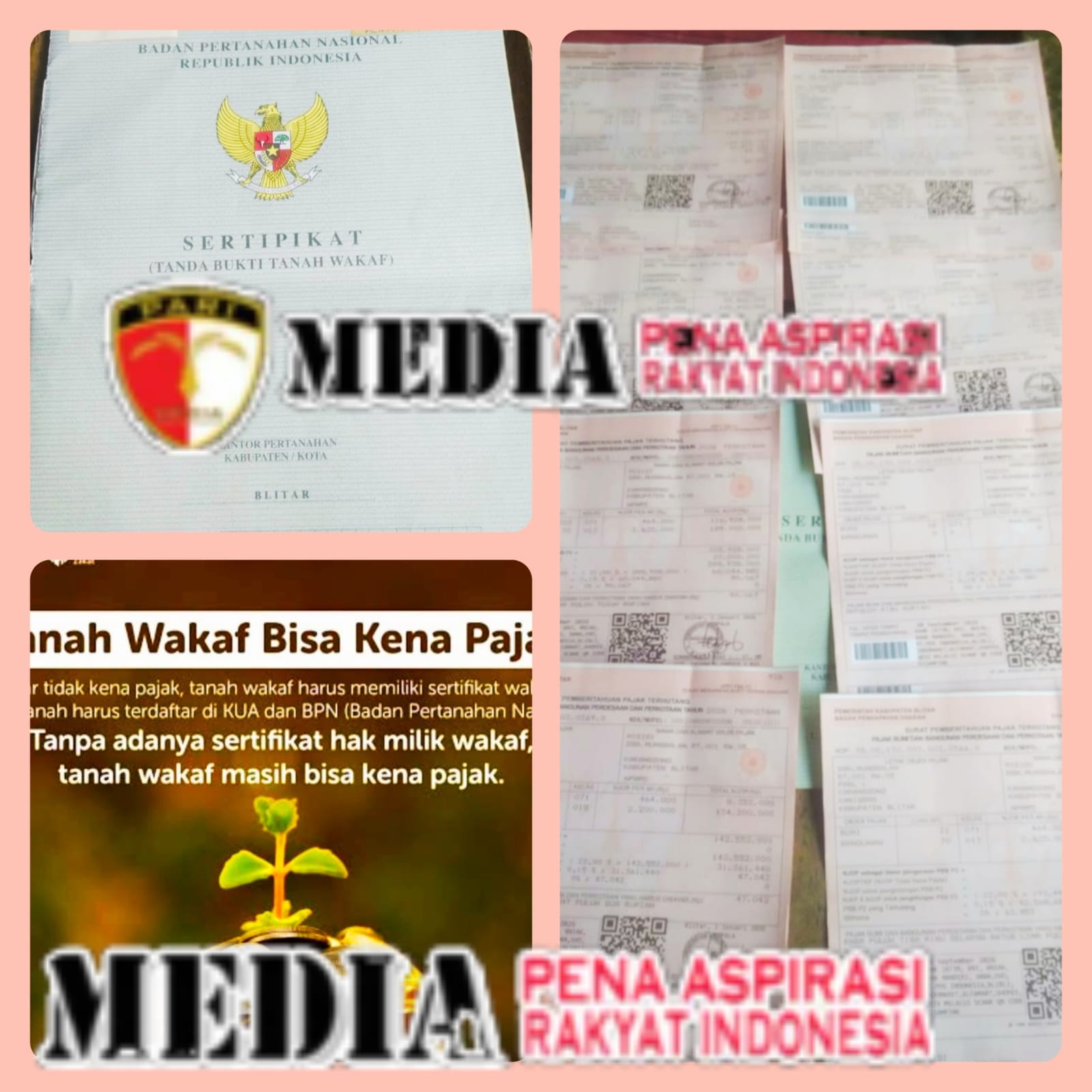 Status Tanah Sudah Wakaf di Sertifikat, tapi SPPT PBB Masih Atas Nama Pemilik Lama, Warga Karangsono Keluhkan Pelayanan