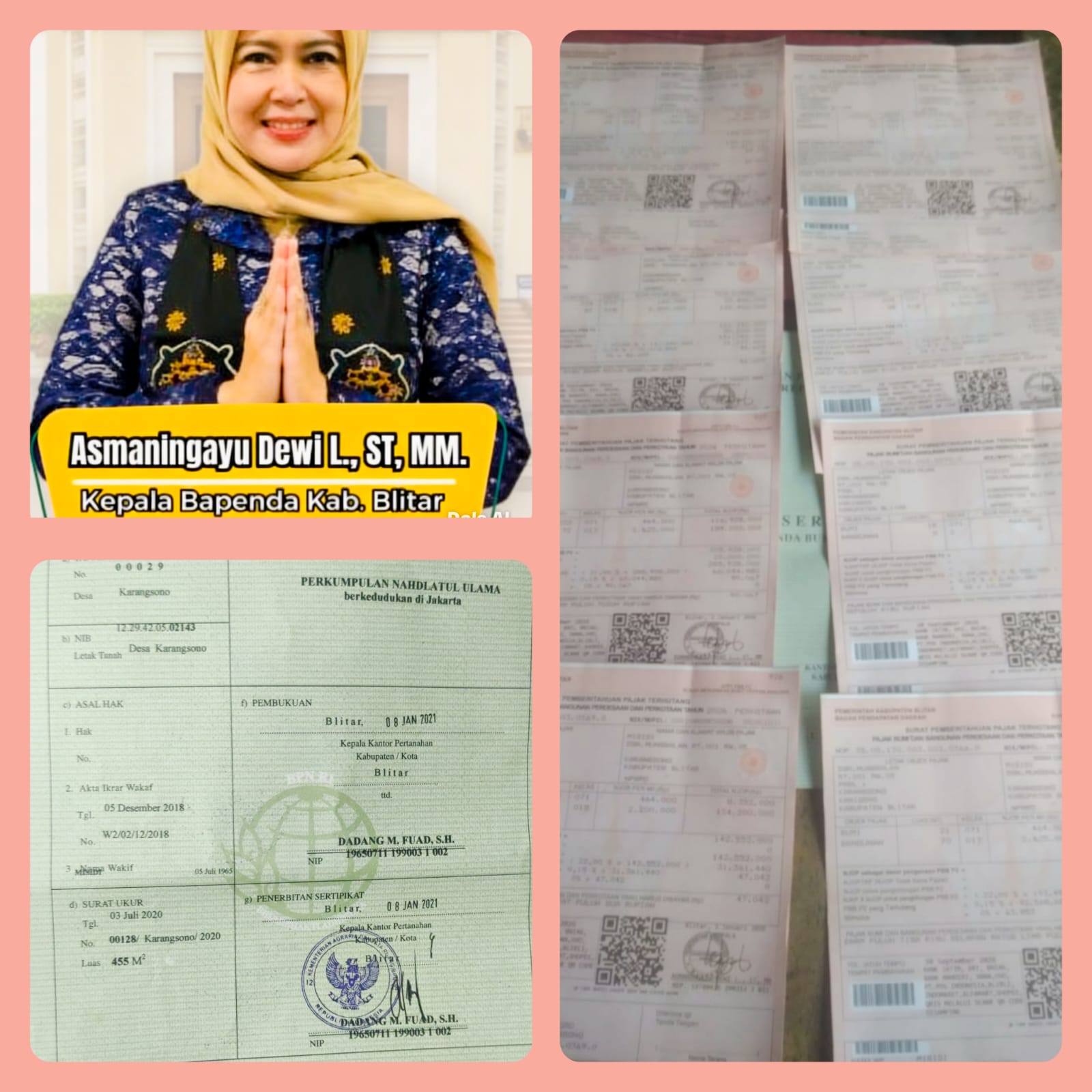 8 NOP Terpisah dalam 1 Sertifikat Wakaf, MISIDI Layangkan Surat Permohonan Ke Bapenda