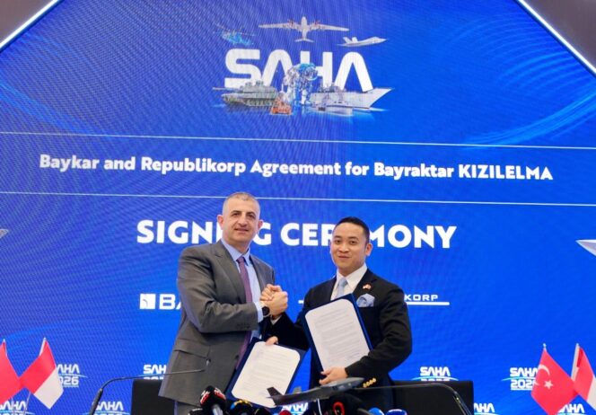 
					Perkuat Pertahanan Nasional Republikorp dan Baykar Teken Kerja Sama UCAV Generasi Baru