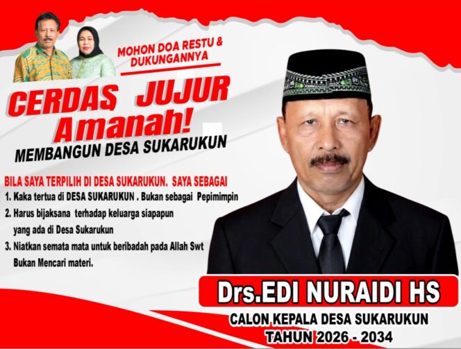 
					Antusias warga Perumahan Bagasasi Desa Sukarukun Dukung Drs. Edi Nuraidi HS, Menjadi Kepala Desa