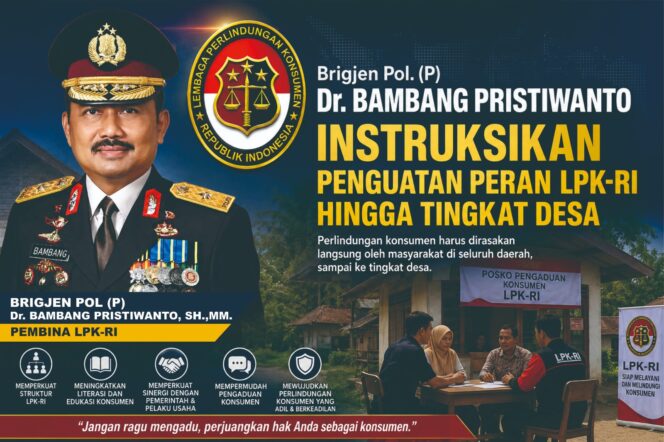 
					Brigjen Pol. (P) Dr. Bambang Pristiwanto Instruksikan Penguatan Peran LPK-RI Hingga Tingkat Desa