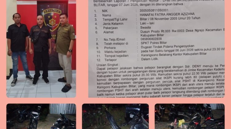 Anggota Kera Sakti Lapor Polisi, Diduga Dikeroyok Anggota PSHT di Blitar