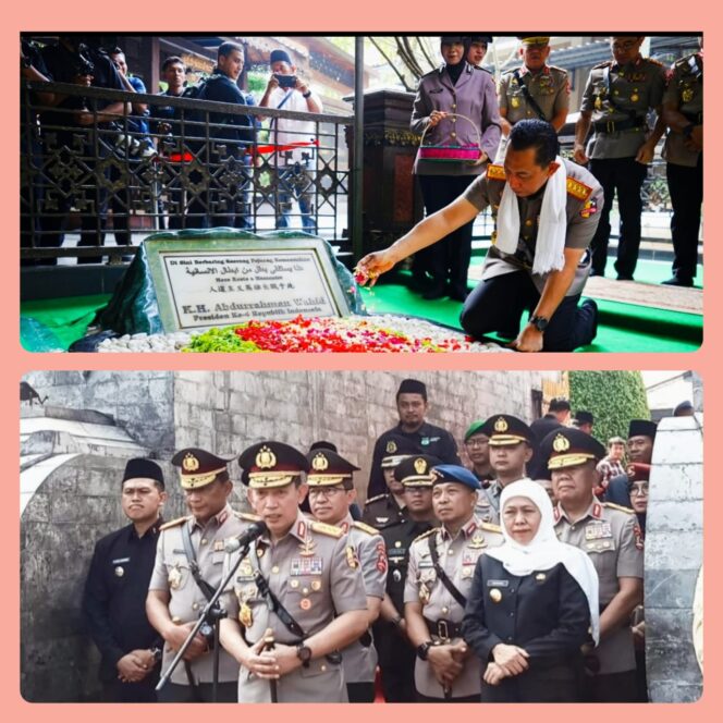 
					Menyambut Hari Bhayangkara Ke -80  Kapolri Ziarah Ke Makam Bungkarno.