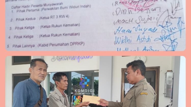BUMI WIDURI INDAH BLITAR: Kompensasi Fasum-Fasus Disepakati, Belum Juga Dibayarkan