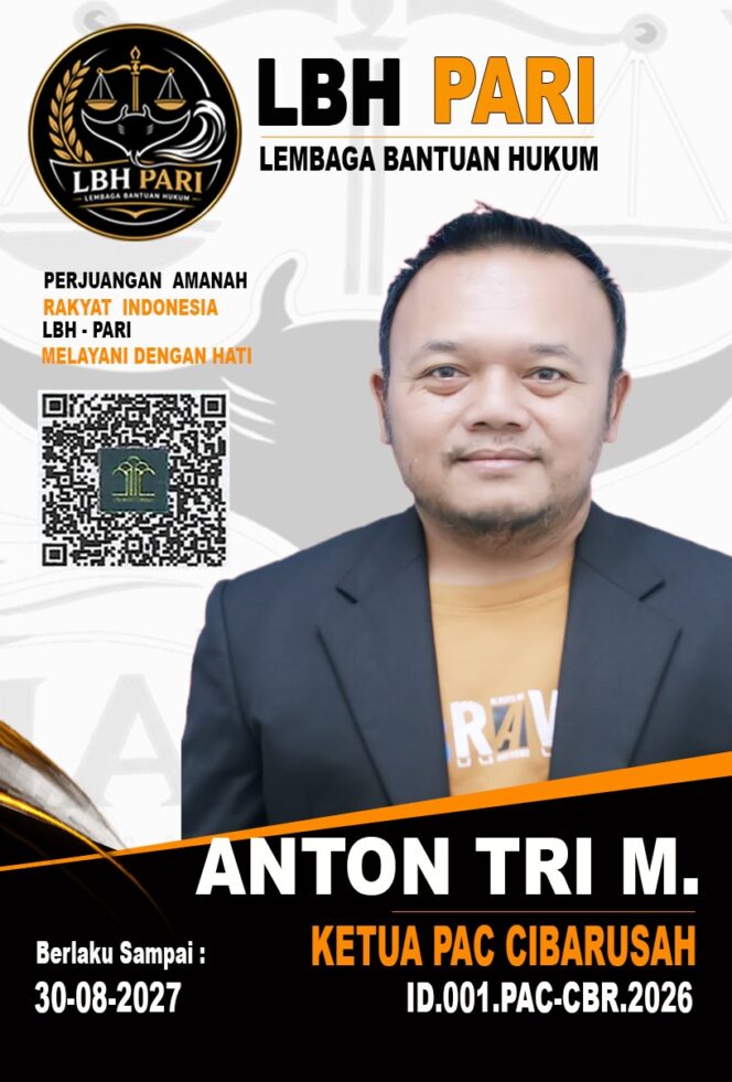 
					PAC LBH PARI Cibarusah Dilantik, Anton Tri M. Resmi Jadi Ketua