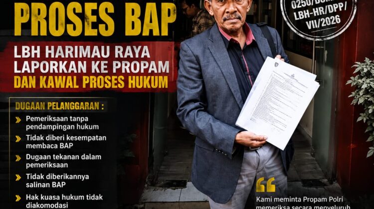 Diduga Oknum Tim Penyidik PPA Polres Kabupaten Bekasi Rekayasa Proses BAP, LBH Harimau Raya Laporkan ke Propam dan Kawal Proses Hukum