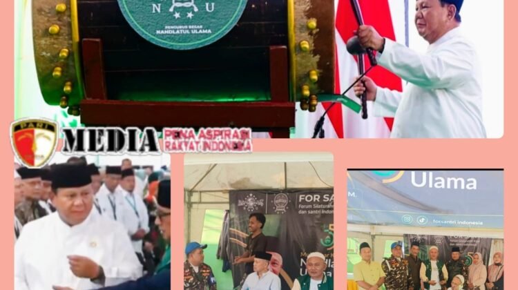 Jiwa Nasionalisme Menggema di Jombang: Prabowo Tegaskan NU Pilar Utama Berdirinya NKRI, FORSANTRI Jatim Tunjukkan Soliditas Santri