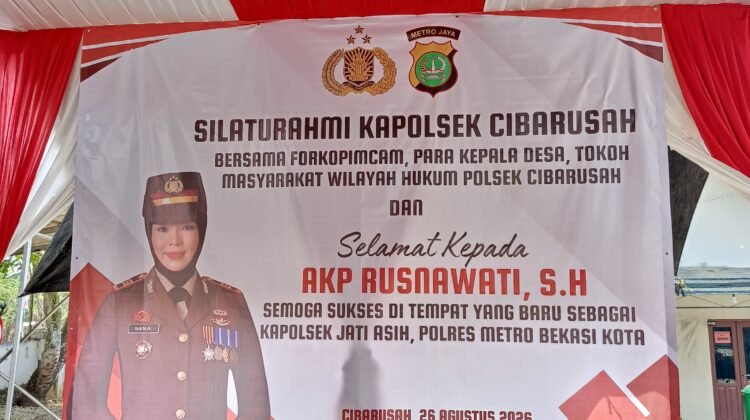 Silaturahmi Polsek Cibarusah Bersama Forkopimcam dan Tokoh Masyarakat