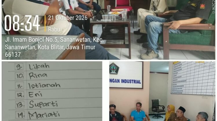 GIBM Berkoordinasi dengan Disnaker Kabupaten Blitar, Laporan Diteruskan ke Binawasker Provinsi Jawa Timur