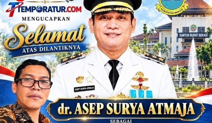 Sah! dr. Asep Surya Atmaja Resmi Dilantik Jadi Bupati Bekasi Definitif Sisa Masa Jabatan 2025-2030